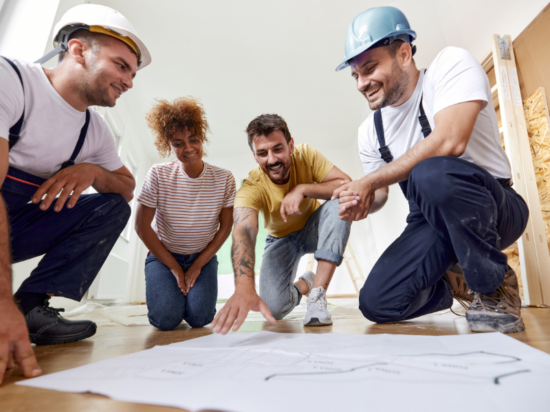 CSP habitat courtier en travaux